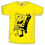 T-shirt Bob l'�ponge face jaune